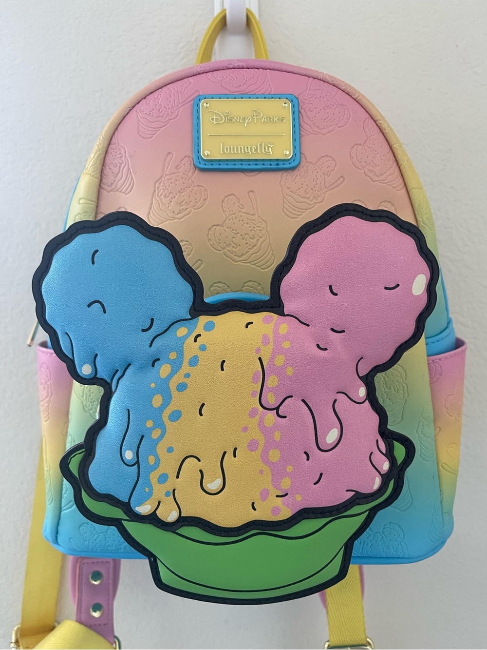 Loungefly Disney Parks EATS  Rainbow shaved Ice mini back pack